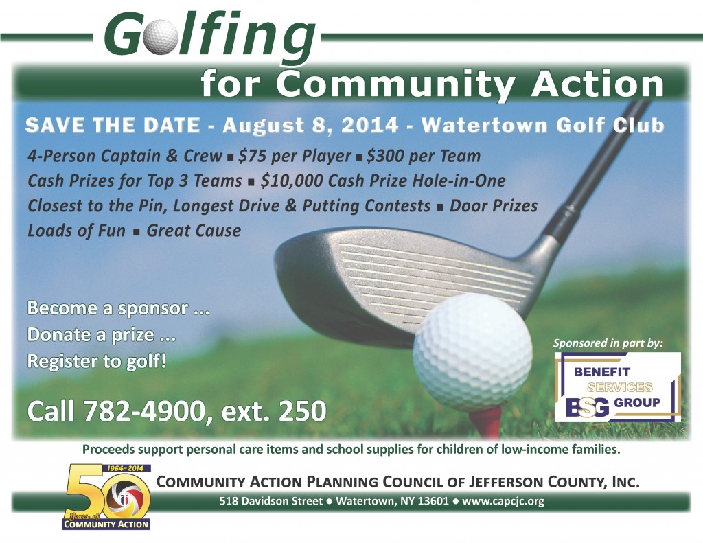 Golfing for Community Action Save the Date