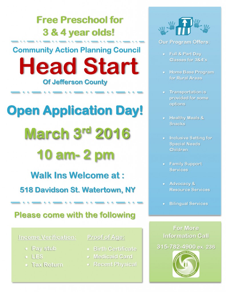 Head Start Open App Flyer 2016