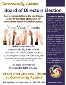 Flyer Promoting Board Election Jan 2022