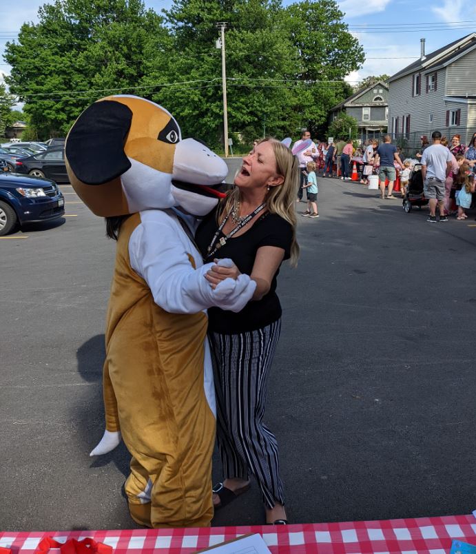 Melinda dancing with Cappy